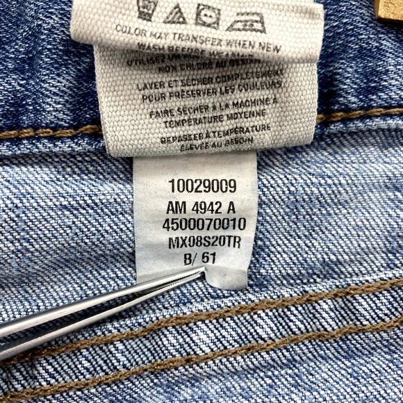 Ariat M4 Jeans 32 x 32*Blue Low Rise Straight Leg Denim Pants Western Work Men's - Picture 14 of 16